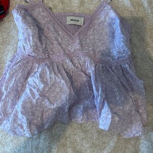 Hollister Women's Light Purple Floral Cami
